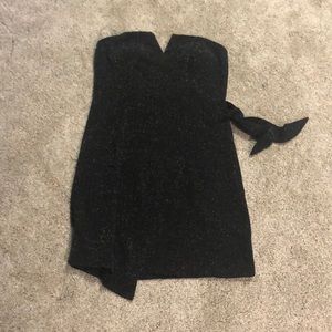 Strapless sparkly dress!